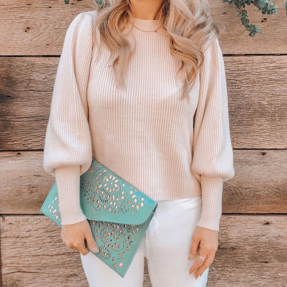 Envelope Clutch Teal Gold Cutouts